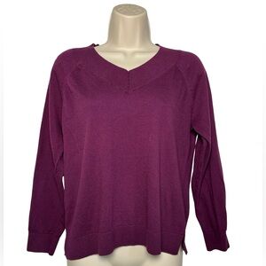J. Jill Plum Knit Top
